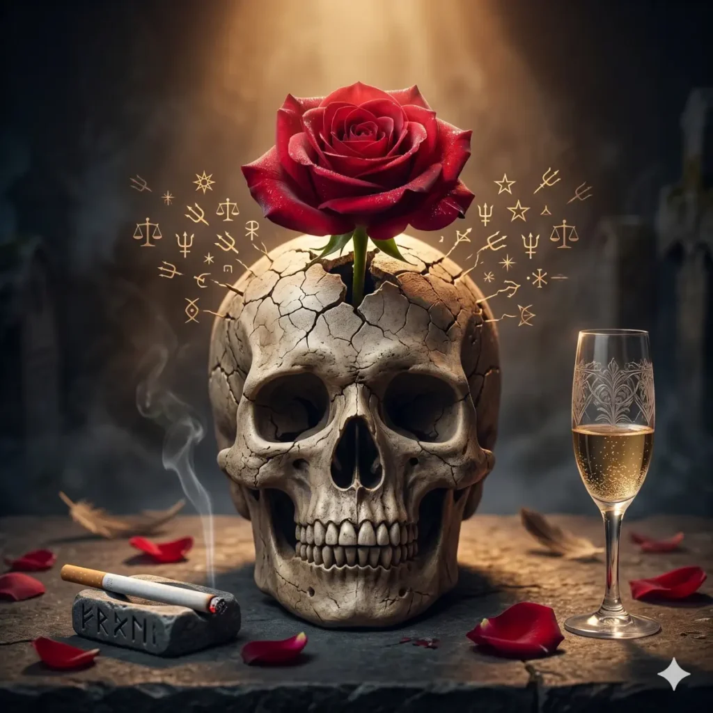 La Calavera y la Rosa